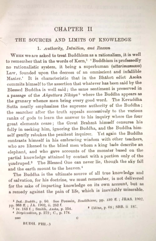 Buddhist Philosophy in India and Ceylon